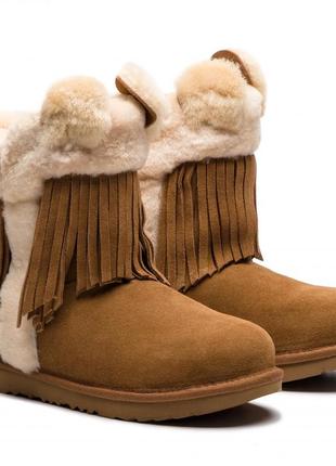 Зимові чоботи ugg australia, оригінал, ugg darlala classic ii boots chestnut