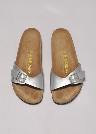 Шльопки шльопанці тапки сандалі босоніжки в'єтнамки сланці birkenstock madrid - 37 - 240 мм