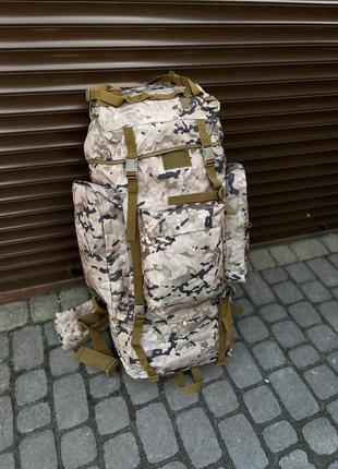 Тактичний великий армійський рюкзак 120 літрів мультикам3 фото