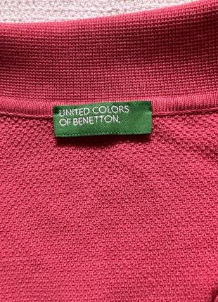 Кофта футболка фуксия розового цвета united colors of benetton5 фото