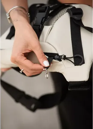 Большая женская поясная сумка бананка sambag dynamicdart серая8 фото