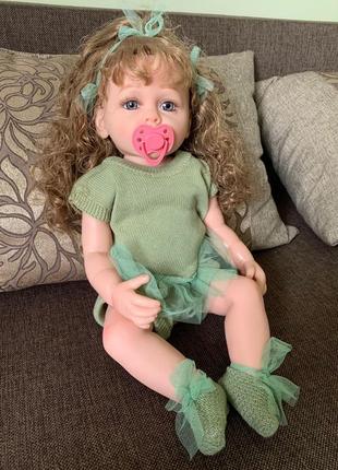 Кукла реборн 55 см, реалистичная кукла2 фото