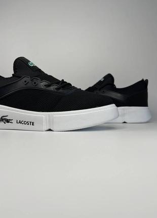 Кроссовки lacoste (черно/белые)