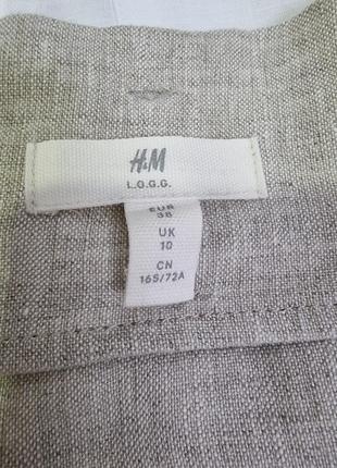 Льняная юбка на пуговицах h&amp;m5 фото