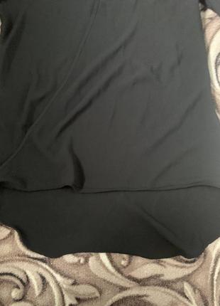 Черная блуза с камнями3 фото