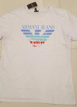 Мужская футболка armany jeans (7xl) большого размера турция1 фото