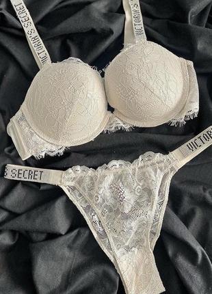 Нижня білизна push up в стилі victoria’s secret 75b,80b