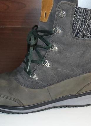 Salomon 38-39р кожаные зимние сапоги ботинки. оригинал1 фото