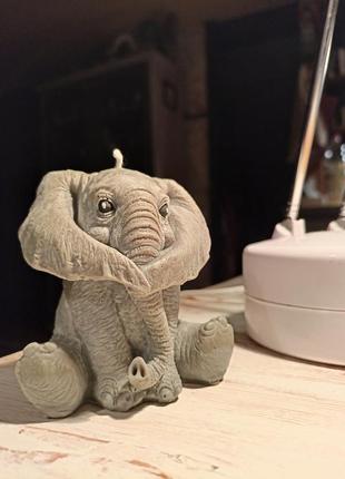 Слон декор свеча статуэтка2 фото