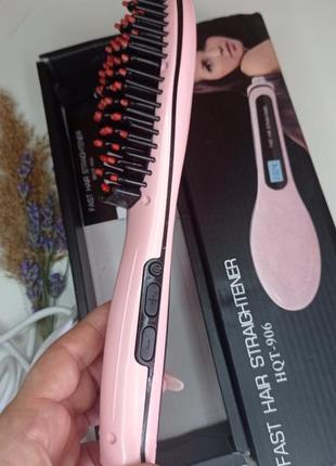 Електричний гоґребінець для вирівнювання волосся утюжок4 фото