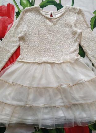 Фирменное,рядное платье, плетение для девочек 5-6 лет