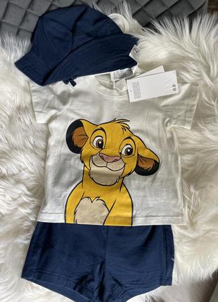 Комплет літній для хлопчика h&m disney 4/6 m