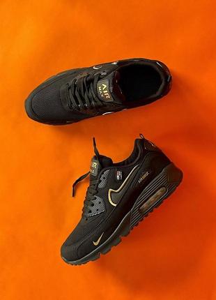 Кроссовки мужские nike air max 90 black gold8 фото