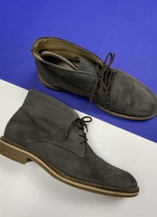 Ботинки туфли замшевые filippa k шведский бренд