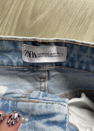 Шорты джинсовые zara 34 xxs xs5 фото