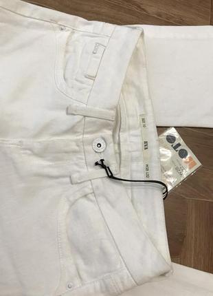 Белые расклешенные джинсы на низкой посадке topshop9 фото