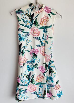Платье платье цветочный принт