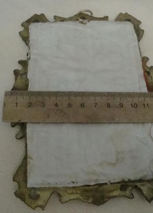 Настенное панно картина шелкография рамка бронза №8