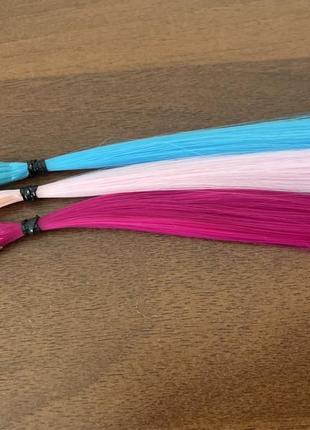Цветные пряди для наращивания волос