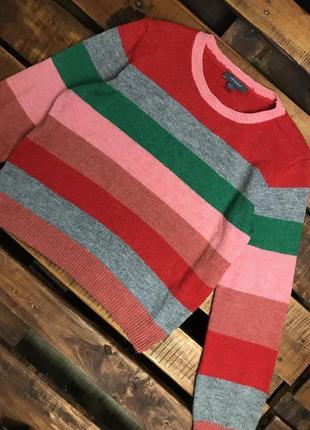 Женская полосатая кофта (свитер) primark (примарк л-хлрр идеал оригинал разноцветная)1 фото