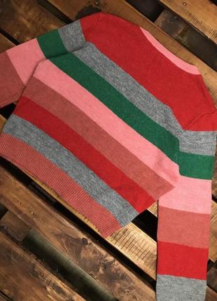 Женская полосатая кофта (свитер) primark (примарк л-хлрр идеал оригинал разноцветная)2 фото