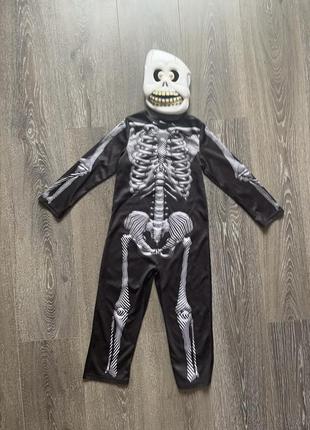 Карнавальный костюм скелет 3 4 на хеловин