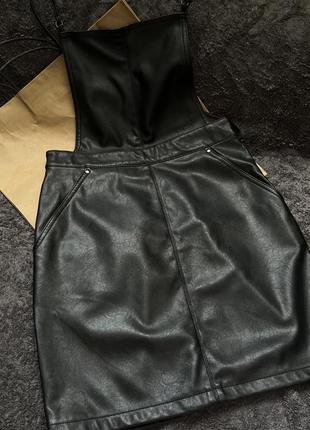 Шкіряний сарафан