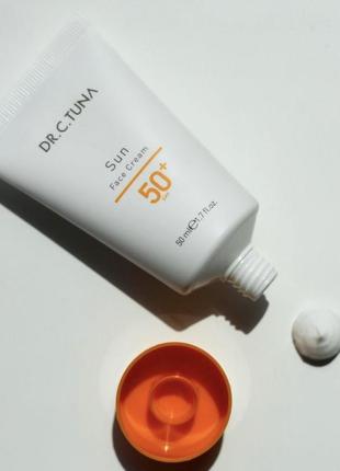 Солнцезащитный крем для лица sun c.t. tuna 50 spf✨