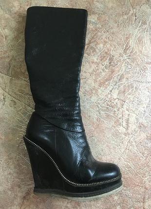 Продам шкіряні чоботи осінні