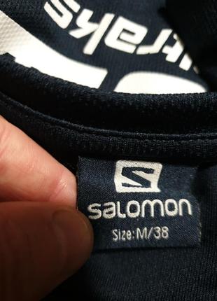 Топовая брендовая стрейчевая футболка salomon8 фото