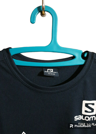 Топовая брендовая стрейчевая футболка salomon3 фото