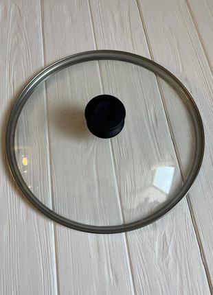 Крышка стеклянная удобная icook amway диаметром 30 см1 фото