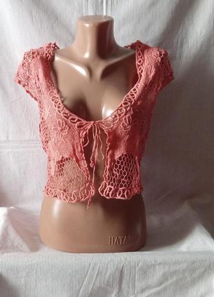 Топ накидка мереживо вишивка