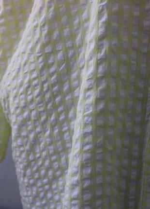 Текстурна блуза з коміром dorothy perkins бавовна в клітинку9 фото