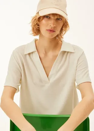 Очень приятная махровая футболка поло h&m,p. xxl