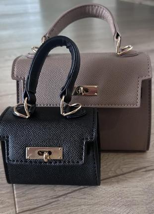 Сумка в стилі hermes, розмір mini 19 см10 фото