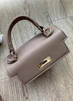 Сумка в стилі hermes, розмір mini 19 см9 фото