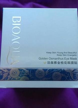 Патчі для очей bioaqua золото османтуса, маска для очей