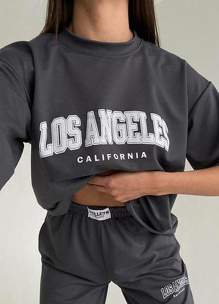 Костюм «l.a.»  (футболка+джоггеры)5 фото