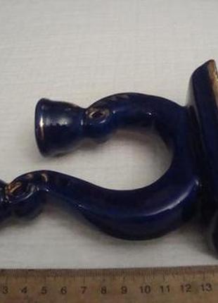 Антикварный подсвечник кобальт фарфор германия