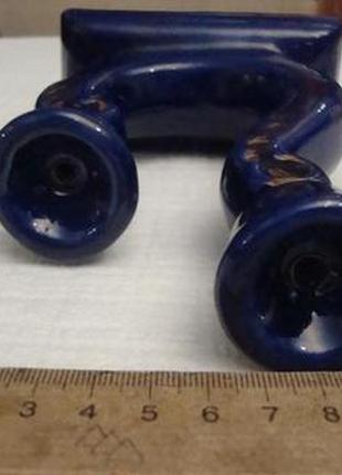 Антикварный подсвечник кобальт фарфор германия