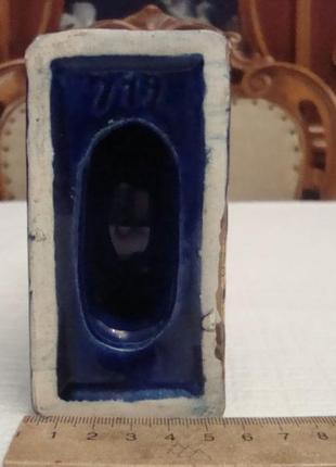 Антикварный подсвечник кобальт фарфор германия