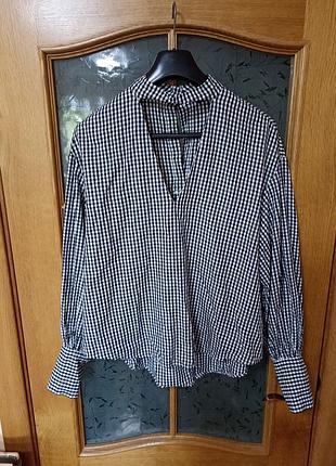 Блуза в клітинку від zara,p. m