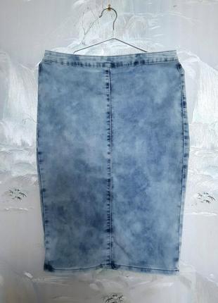 Крутая джинсовая юбка варенка меди3 фото