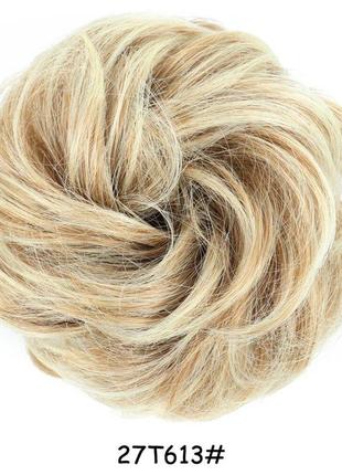 Резинка пучок для волос блонд1 фото