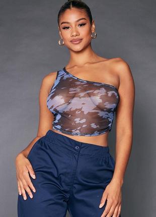 Топ сетка на одно плечо