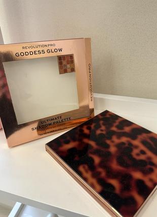 Revolution pro goddess glow ultimate eyeshadow palette bronze heat палетка теней для век