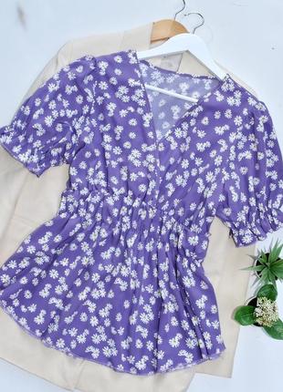 Shein стан нової дуже красива блуза з принтом в ромашки