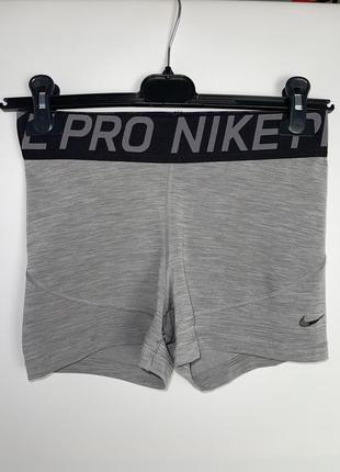 Жіночі спортивні шорти nike Turf pro чорно-сірі шортики найк оригінал для залу тренувань