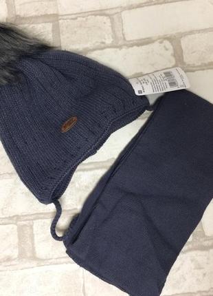 Набор на мальчика шапка+шафр agbo 48-50